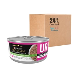 PURINA PROPLAN VETERINARY DIETS Feline UR Urinary St/Ox Savory Selects Cat Canned Food - Turkey & Giblets Formula 5.5oz (1x24)