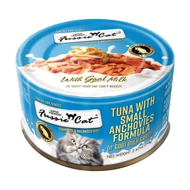 FUSSIE Cat Premium Tuna with Small Anchovies Formula in Goat Milk Gravy 70g