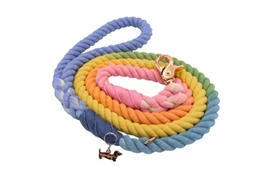 SASSY WOOF Rope Leash - Sprinkles (Blue, Green, Yellow, Orange & Pink)