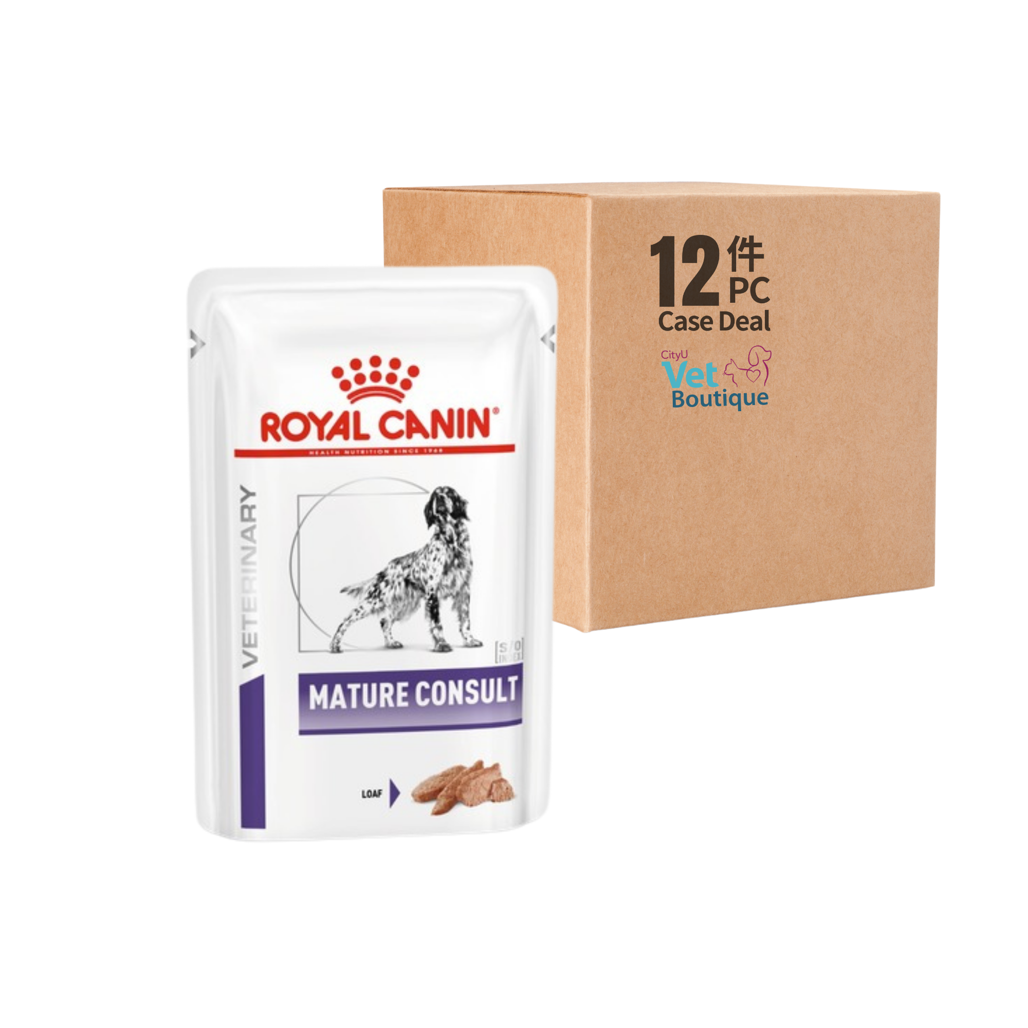 ROYAL CANIN VHN Mature Consult Dog Pouch 85g Per Pouch CityU