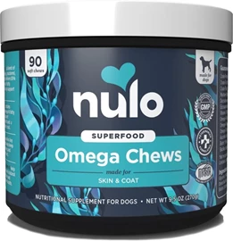 Nulo 功能性 Omega 皮膚及毛髮 保健咀嚼犬用小食 90粒