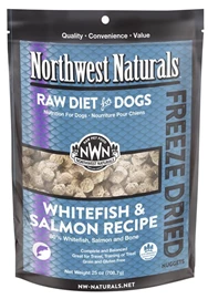 NORTHWEST NATURALS FREEZE DRIED DIET FOR DOGS - WHITEFISH + SALMON 25OZ 