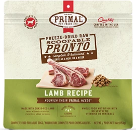 PRIMAL FREEZE-DRIED RAW PRONTO 凍乾狗糧 - 羊肉配方 16OZ