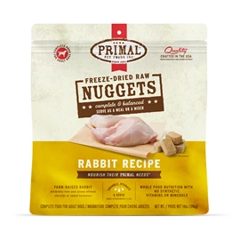 PRIMAL FREEZE-DRIED NUGGETS 凍乾狗糧 - 兔肉配方14OZ