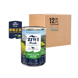 ZIWI PEAK鮮肉狗罐頭 草胃及羊肉配方 390克 (1 X 12)