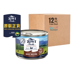 ZIWI PEAK 鮮肉貓罐頭 牛肉配方 185克 (1 X 12)