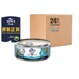 ZIWI PEAK 鮮肉貓罐頭 鯖魚及羊肉配方 85克 (1 X 24)