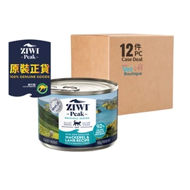 ZIWI PEAK 鮮肉貓罐頭 鯖魚及羊肉配方 185克 (1 X 12)