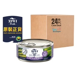 ZIWI PEAK 鮮肉貓罐頭 兔肉及羊肉配方 85克 (1 X 24)