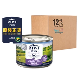 ZIWI PEAK 鮮肉貓罐頭 兔肉及羊肉配方 185克 (1 X 12)