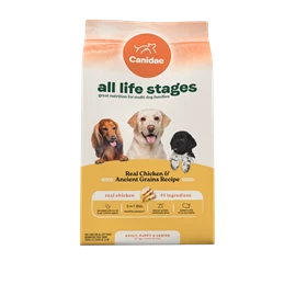 CANIDAE ALL LIFE STAGES DRY DOG FOOD, REAL CHICKEN & ANCIENT GRAINS RECIPE