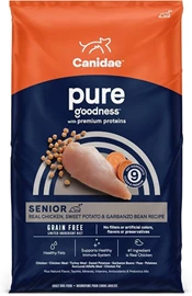CANIDAE PURE GOODNESS GRAIN FREE DRY DOG FOOD FOR SENIORS WITH CHICKEN