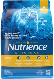 NUTRIENCE ORIGINAL HEALTHY ADULT – CHICKEN MEAL WITH BROWN RICE RECIPE FOR CATS 5.5LB 