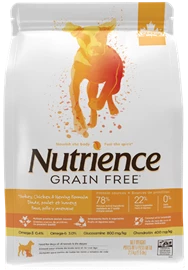 NUTRIENCE TURKEY, CHICKEN & HERRING GRAIN FREE DOG FOOD
