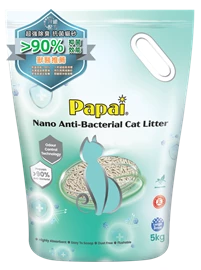 PAPAI 納米抗菌貓砂 3MM 5公斤