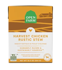 OPEN FARM HARVEST CHICKEN RUSTIC STEW WET DOG FOOD 12.5OZ 