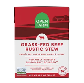 OPEN FARM GRASS-FED BEEF RUSTIC STEW WET DOG FOOD 12.5OZ 