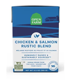 OPEN FARM CHICKEN & SALMON RUSTIC BLEND FOR CATS 5.5OZ 