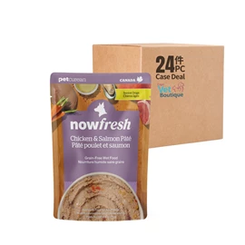 NOW FRESH SENIOR DOG CHICKEN & SALMON PATE 2.8OZ (1X24) 
