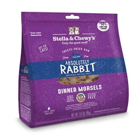 STELLA & CHEWY'S FREEZE-DRIED RAW DINNER MORSELS - ABSOLUTELY RABBIT DINNERS 