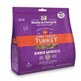 STELLA & CHEWY'S FREEZE-DRIED RAW DINNER MORSELS - TUMMY TICKLIN' TURKEY DINNERS 