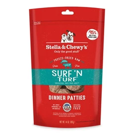 STELLA & CHEWY'S FREEZE-DRIED RAW DINNER PATTIES - SURF 'N TURF 