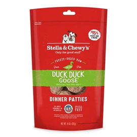 STELLA & CHEWY'S FREEZE-DRIED RAW DINNER PATTIES - DUCK DUCK GOOSE 