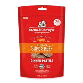 STELLA & CHEWY'S FREEZE-DRIED RAW DINNER PATTIES - STALLA'S SUPER BEEF 