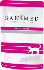 SANIMED Curative Cat Food Anti-Struvite Pouch - Chicken + Lamb Flavor 100g