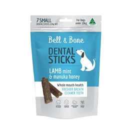 BELL & BONE ADULT DENTAL STICKS - LAMB, MINT AND MANUKA HONEY