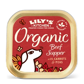 LILY'S KITCHEN ORGANIC WET FOOD FOR DOGS - Organic Beef Supper 150g
