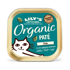 LILY'S KITCHEN 有機無穀物貓用主食罐 - 有機鮮魚常餐 85g