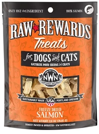 NORTHWEST NATURALS FREEZE DRIED TREATS FOR DOGS AND CATS - WILD CAUGHT SALMON 2.5OZ