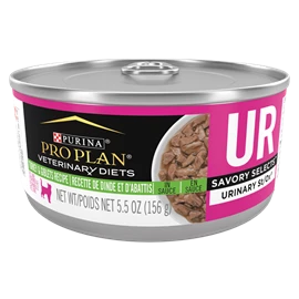 PURINA PROPLAN VETERINARY DIETS Feline UR Urinary St/Ox Savory Selects Cat Canned Food - Turkey & Giblets Formula 5.5oz